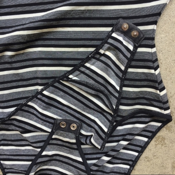 Vintage Striped Max Studio Bodysuit - Picture 2 of 4